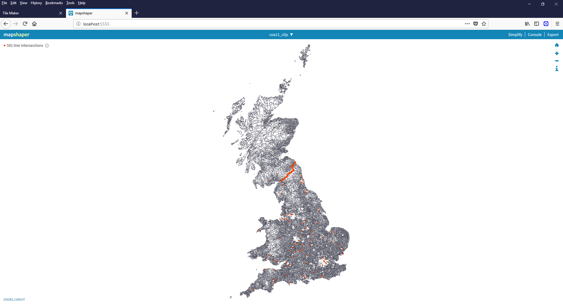 England Wales and Scotland at Census Output area, unsimplified