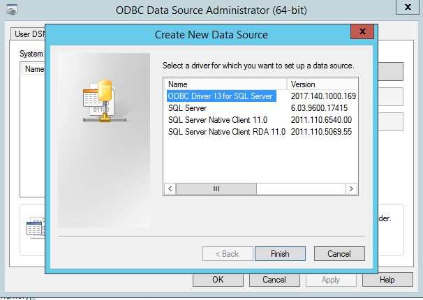 SQL Server ODBC Setup